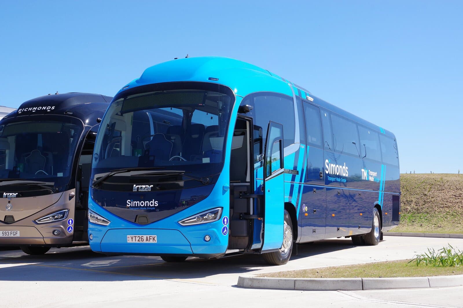 A Simonds Coach & Travel touring coach